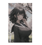 清純なセーラー服で甘やかす彼女（個別スタンプ：14）