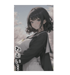 清純なセーラー服の女の子の日常用語2（個別スタンプ：13）