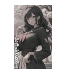 清純なセーラー服の女の子の日常用語2（個別スタンプ：19）