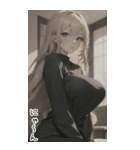 セーターで彼女を甘やかす（個別スタンプ：9）