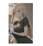 セーターで彼女を甘やかす（個別スタンプ：34）