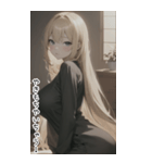 セーターで彼女を甘やかす（個別スタンプ：38）