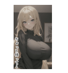 セーターガールの日常用語2（個別スタンプ：22）