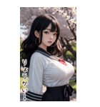 唯美セーラー服の女の子の日常用語2（個別スタンプ：10）