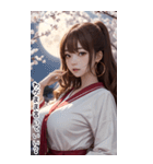 月下セーラー服で彼女を甘やかす（個別スタンプ：3）