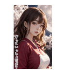 月下セーラー服で彼女を甘やかす（個別スタンプ：13）