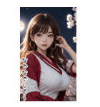 月下セーラー服で彼女を甘やかす（個別スタンプ：20）