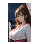 月下セーラー服で彼女を甘やかす（個別スタンプ：30）