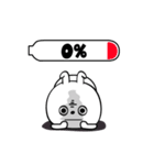 ピタうさぎネガオブネガティブ（個別スタンプ：9）