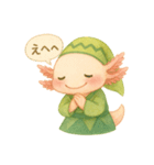 やさしいウーパールーパー×INFP（仲介者）（個別スタンプ：3）