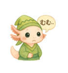 やさしいウーパールーパー×INFP（仲介者）（個別スタンプ：22）