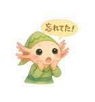 やさしいウーパールーパー×INFP（仲介者）（個別スタンプ：24）