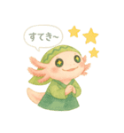 やさしいウーパールーパー×INFP（仲介者）（個別スタンプ：30）