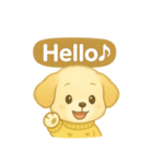 ぽかぽかワンコの日常（個別スタンプ：1）