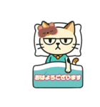 無表情ですが、何か？モブにゃんの日常♡（個別スタンプ：1）