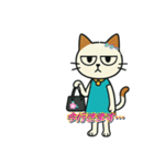 無表情ですが、何か？モブにゃんの日常♡（個別スタンプ：3）