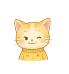 ふわにゃんの気ままトーク（個別スタンプ：10）