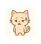 桃ネコゆるかわスタンプ（個別スタンプ：6）