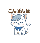 にゃいんずの青色担当・あおにゃん（個別スタンプ：3）