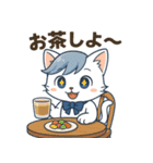 にゃいんずの青色担当・あおにゃん（個別スタンプ：35）