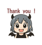 悪魔ちゃんは腹白い。（個別スタンプ：2）