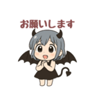 悪魔ちゃんは腹白い。（個別スタンプ：3）