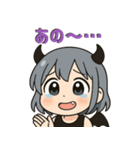 悪魔ちゃんは腹白い。（個別スタンプ：6）