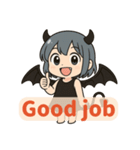 悪魔ちゃんは腹白い。（個別スタンプ：16）
