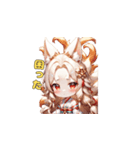 華麗なるキツネ耳巫女（個別スタンプ：25）