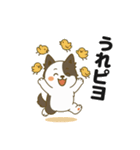 ほのぼのボーダーコリー パクチー（個別スタンプ：34）