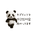 ちびもふパンダと♡韓国語でおしゃべり（個別スタンプ：21）