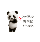 ちびもふパンダと♡韓国語でおしゃべり（個別スタンプ：22）