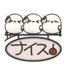 我らシマエナガ三兄弟！吊り下げ看板版（個別スタンプ：25）