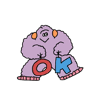 丁寧なモケモケ（個別スタンプ：1）