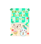BIGかわいい♥雪だるまの年末年始お正月16.（個別スタンプ：18）