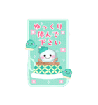 BIGかわいい♥雪だるまの年末年始お正月16.（個別スタンプ：23）