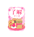 BIGかわいい♥雪だるまの年末年始お正月 16（個別スタンプ：1）