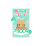 BIGかわいい♥雪だるまの年末年始お正月 16（個別スタンプ：23）