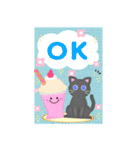 BIGかわいい♥黒猫ちゃん年末年始お正月 16（個別スタンプ：2）