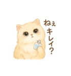 美意識高めなペルシャ猫スタンプ（個別スタンプ：21）