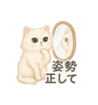 美意識高めなペルシャ猫スタンプ（個別スタンプ：36）