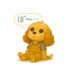 ISFP（冒険家）×コッカースパニエル（個別スタンプ：39）