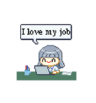 ぱっつんゆうちゃん 1 OLの日々（修正版）（個別スタンプ：14）