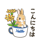 毎日（初夏）☆うさぎのスタンプ（個別スタンプ：3）