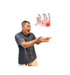 汚い男の子–なにをたべる？（個別スタンプ：10）