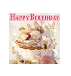 豪華に飛び出す✨最高スペシャルな誕生日❤️（個別スタンプ：15）