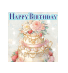 豪華に飛び出す✨最高スペシャルな誕生日❤️（個別スタンプ：17）