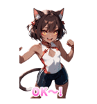 スポーツキャットちゃん チャイナVer2 BIG（個別スタンプ：6）