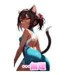 スポーツキャットちゃん チャイナVer2 BIG（個別スタンプ：8）