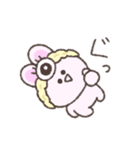 ヘアバンド。シュールなミニうさぎ（個別スタンプ：2）